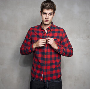 Leif red - KnowledgeCotton Apparel