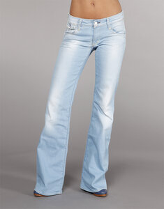 Jeans Lisette, powder blue - Kuyichi