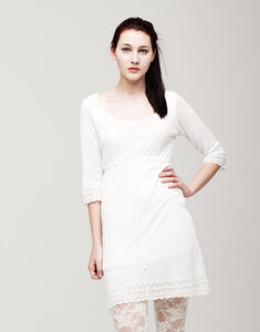 Stewart+Brown - Linen Raglan Lace Dress - Stewart+Brown