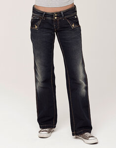 Jeans Anna, deep pressed green - Kuyichi