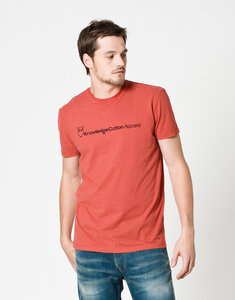 T-Shirt, red - KnowledgeCotton Apparel
