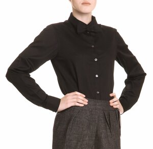 Bluse mit Fliege schwarz - *magdalena schaffrin