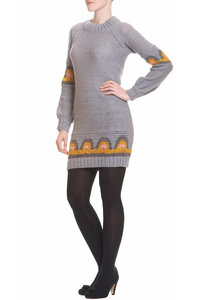 Pullover-Kleid Ming in grau - Komodo