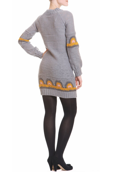Pullover-Kleid Ming in grau - Komodo
