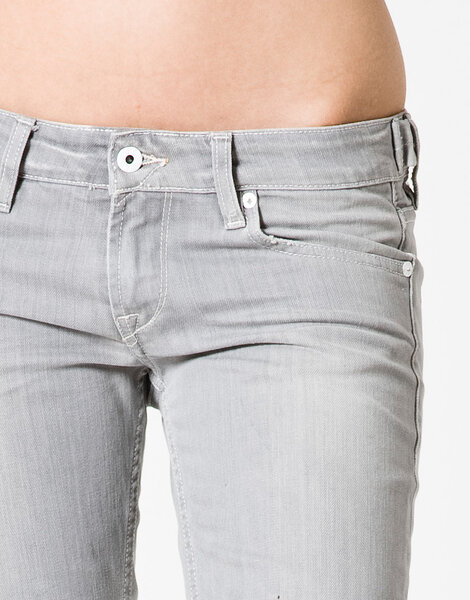 Jeans Lisa, creased concrete - Kuyichi