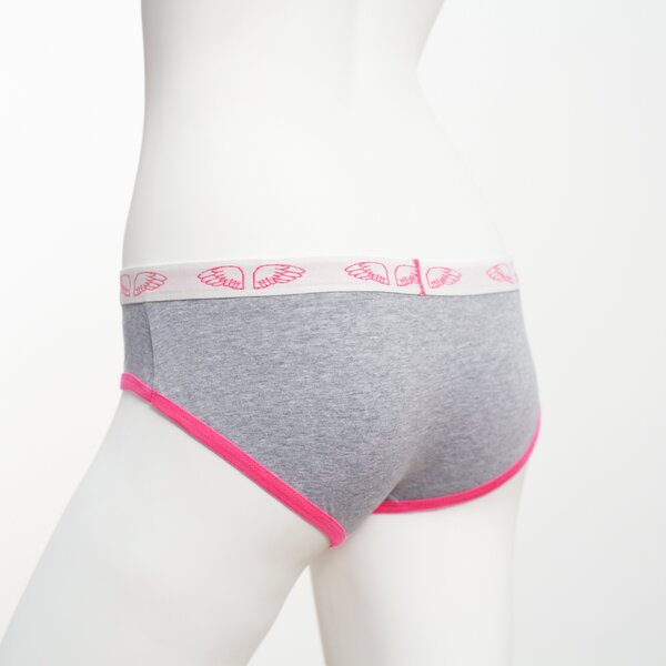 Damen Pants Grey Marl Fly Front - Pants to poverty