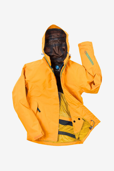 Floated 3L Lined Girls Jacket Bright Marigold - PYUA