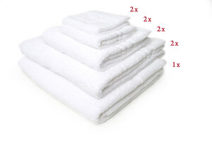 Handtuch-Set XL 'White' - Caleb's Hill