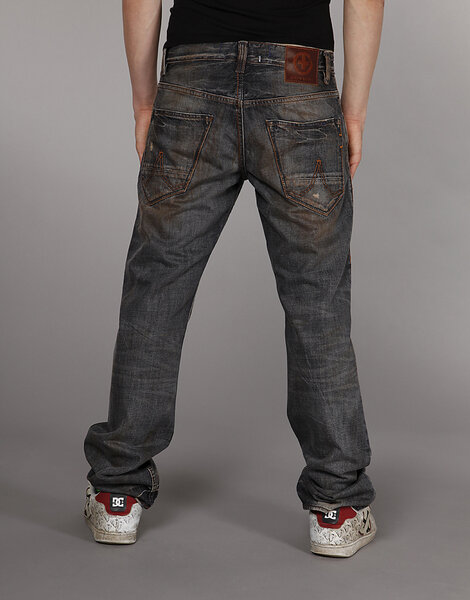 Jeans Ryle, oil stained black - Kuyichi