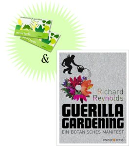 Guerilla Gardening + 2x Streichholzgarten - orange press + matchstickgarden