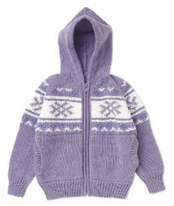 Jacke Schneesterne, violett - green eyed monster