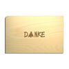 Postkarte 'Danke' - holzpost