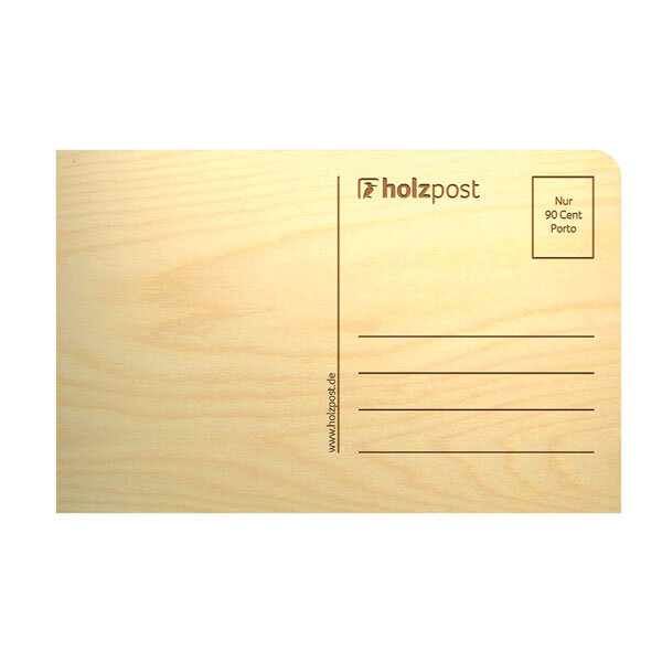 Postkarte 'Danke' - holzpost