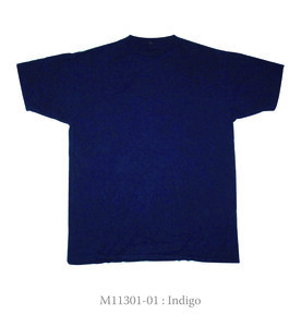 REAL INDIGO - Unisex Organic Short Sleeve Round Neck Tee - Chakura by Ku Ambiance