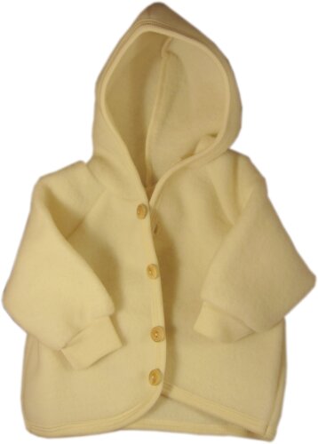 Engel Babybekleidung, Baby - Kapuzenjacke aus reiner Merino Schurwolle - Engel