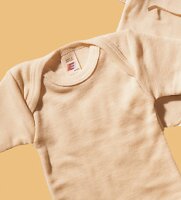 Engel Babybekleidung, Baby - Body langarmig, aus Wolle und Seide, Natur - Engel