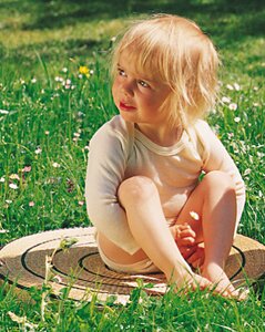 Engel Babybekleidung, Wickelbody langarmig, Wolle/Seide - Engel