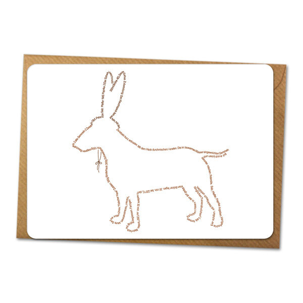 Rezept-Karte 'Falscher Hase' + 'Schneller Hase' - S.W.W.S.W.
