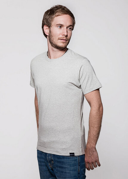 T-Shirt Grau Meliert - GREENALITY