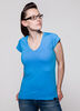 T-Shirt V-Neck Petrol - GREENALITY