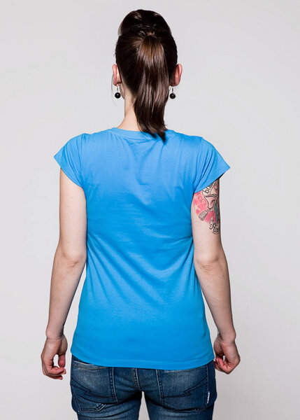 T-Shirt V-Neck Petrol - GREENALITY