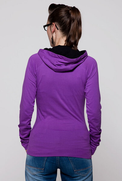 Jersey Hoodie Lila/Schwarz - GREENALITY