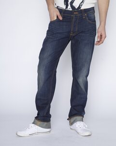 Jeans Average Joe Dark Organic Used - Nudie Jeans