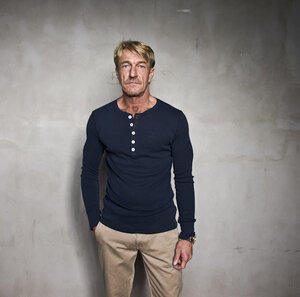 Longsleeve mit Knopfleiste - KnowledgeCotton Apparel