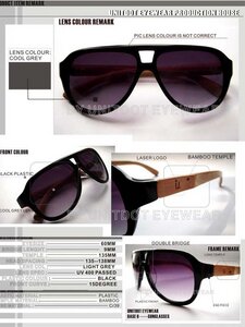 Schwarzbambus Piloten Sonnenbrille - Unidot Bamboo Eyewear