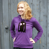 Eyecatcha „BuhoO“ Frauen-HOODY FAIR TRADE - shop handgedruckt