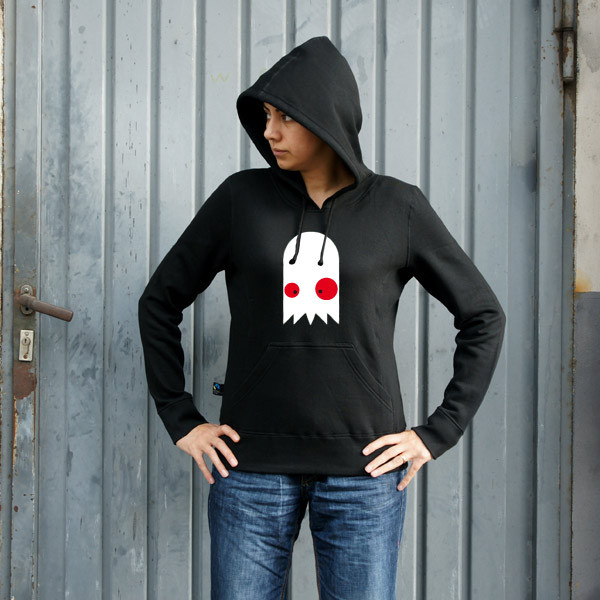 Eyecatcha „BuhoO“ Frauen-HOODY FAIR TRADE - shop handgedruckt