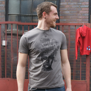 'Viva la Fantasia' Männer-T-SHIRT FAIR TRADE - shop handgedruckt