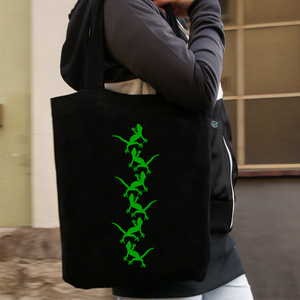 'Gecko' Shopper aus BIO-BAUMWOLLE  - shop handgedruckt