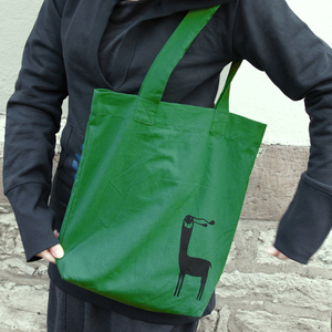 'Lamer' Shopper aus BIO-BAUMWOLLE  - shop handgedruckt