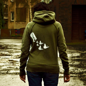 'Butterfly 01' Frauen-Vintage-HOODY FAIR TRADE - shop handgedruckt