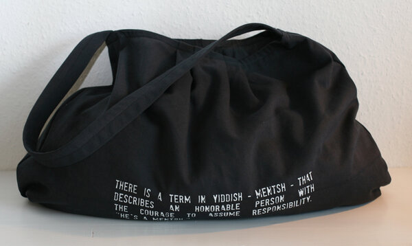 'MENTSH' Tasche - Lena Schokolade