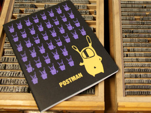 'Postman' NOTIZHEFT DIN A4  - shop handgedruckt