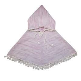 Kapuzen Cape Mädchen, Farbe: rosa - Aravore