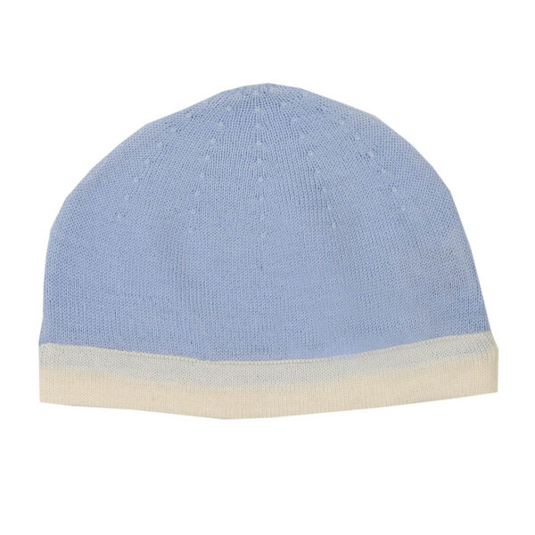 Baby Strickmütze Junge, Farbe: soft blau - Poppy and Ned