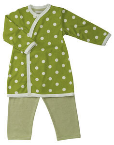 Bio Baumwoll Tunika mit Hose, Farbe: grün - Organics for Kids