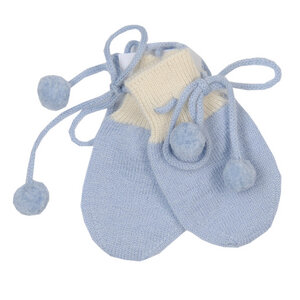 Baby Fäustlinge, Farbe: soft blau - Poppy and Ned