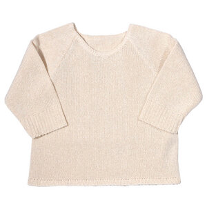 Selana of Switzerland Leichter Baby Pullover, Farbe: creme - Selana of Switzerland