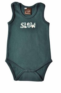 Ideo Baby Bio Body ohne Ärmel, Farbe: petrol - Ideo