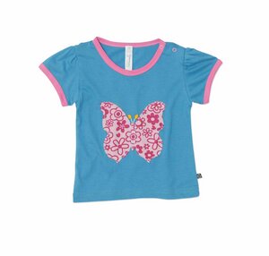Green Baby Kinder Shirt mit Schmetterling Applikation - Green Baby