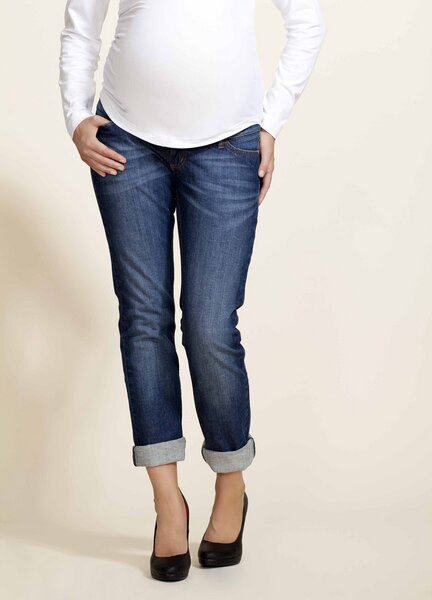 Schwangerschafts Jeans B-Flex, Farbe: washed blue - Boob