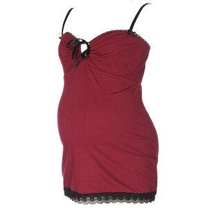 Schwangerschafts Lingerie Set, Farbe: Rubinrot - Enamore