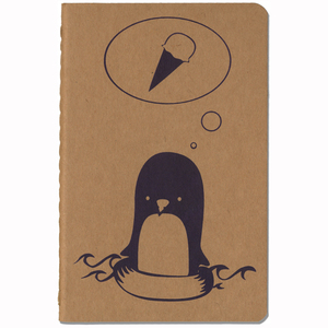 'Pinguin' NOTIZHEFT - shop handgedruckt