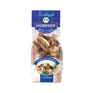 Bio-Fertiggericht Risotto mit Steinpilzen - Hübner Bio Line