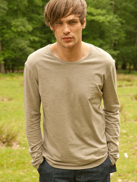 Langärmeliges feinstrick Shirt - woodlike