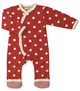 Babystrampler Spotty rot - Organics for Kids